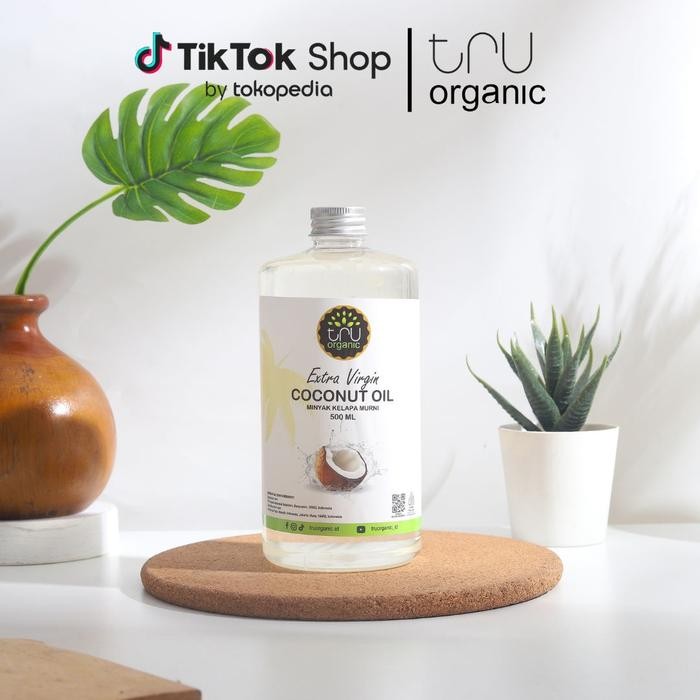 

TERMURAH (500ml) Extra Virgin Coconut Oil TruOrganic - VCO Minyak Kelapa Murni Tru Organic Premium