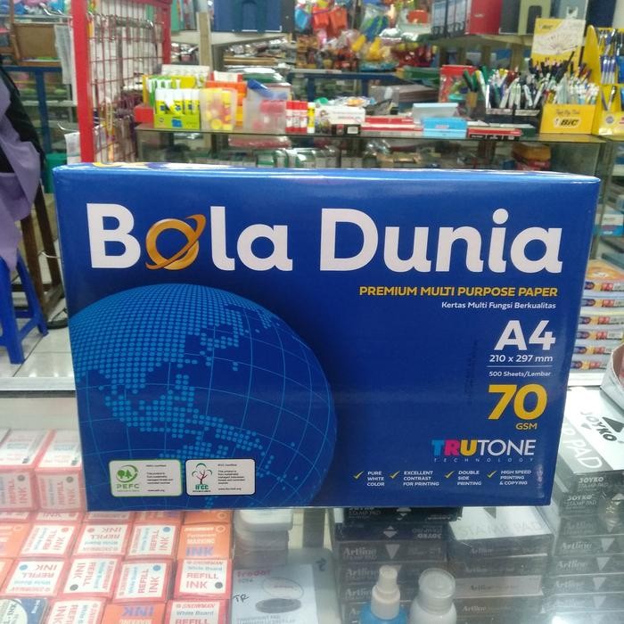 

Pilihan- Kertas A4 70 Gram Bola Dunia Office Paper Print