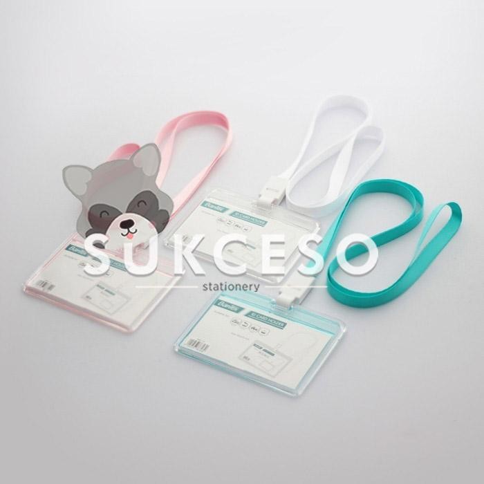 

Bantex Id Card Holder Transparant Landscape+Lanyard Clear