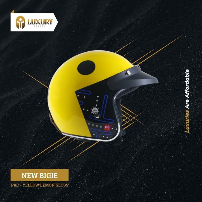 (Gratisvisor) - Helm Bogo - Helm Jpx Retro New Bigie - Pac Invaders
