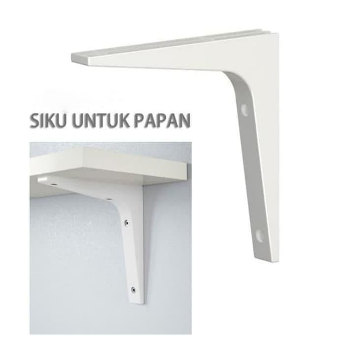 Braket Siku Dinding Untuk Papan Rak Kayu - Breket siku dinding
