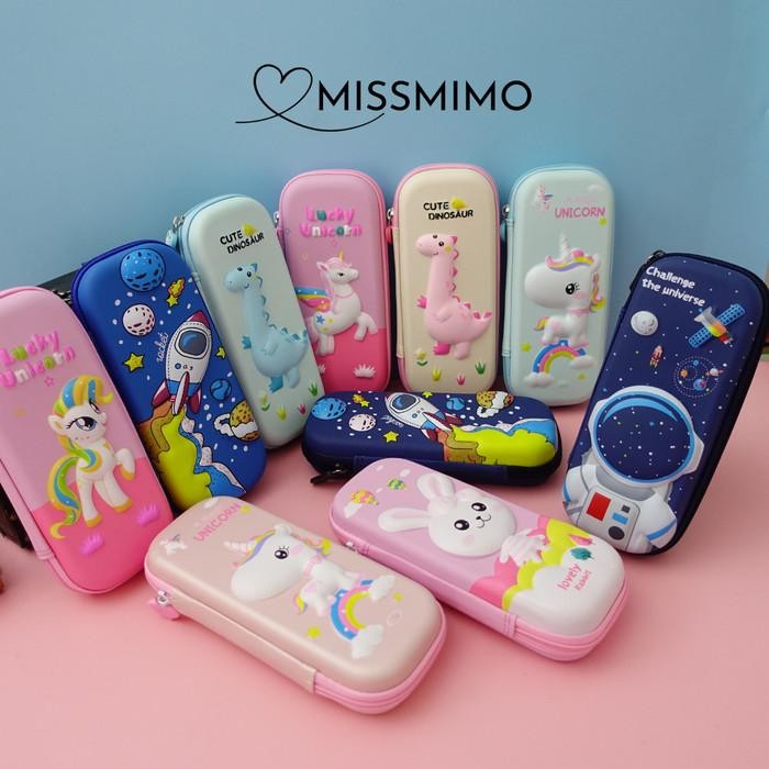 

Sale Kotak Pensil 3D Timbul Tahan Air Pencil Case Unicorn Dino Princess