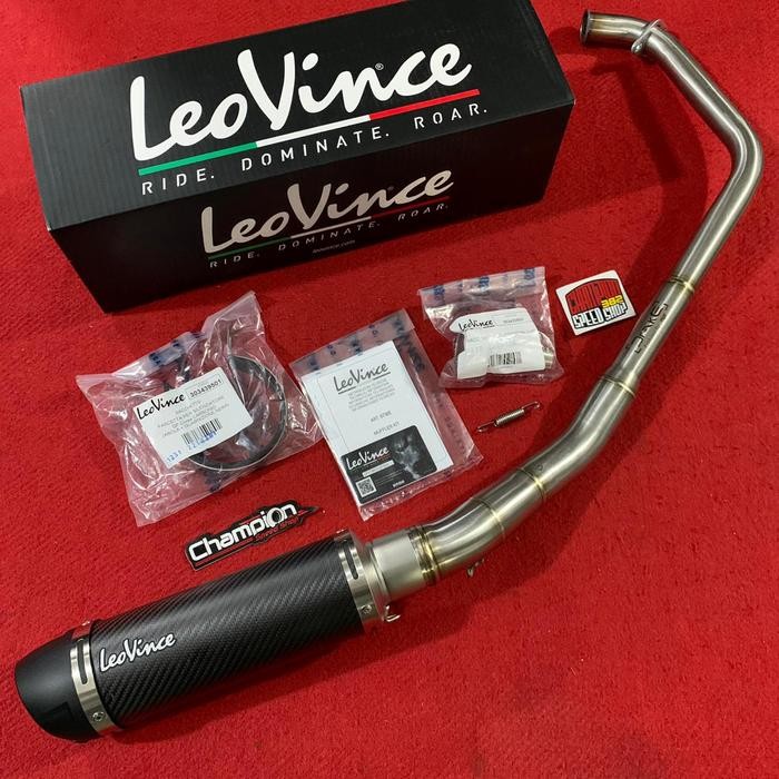 KNALPOT LEOVINCE GP CORSA CARBON EVO LONG ITALY YAMAHA XSR 155 XSR155