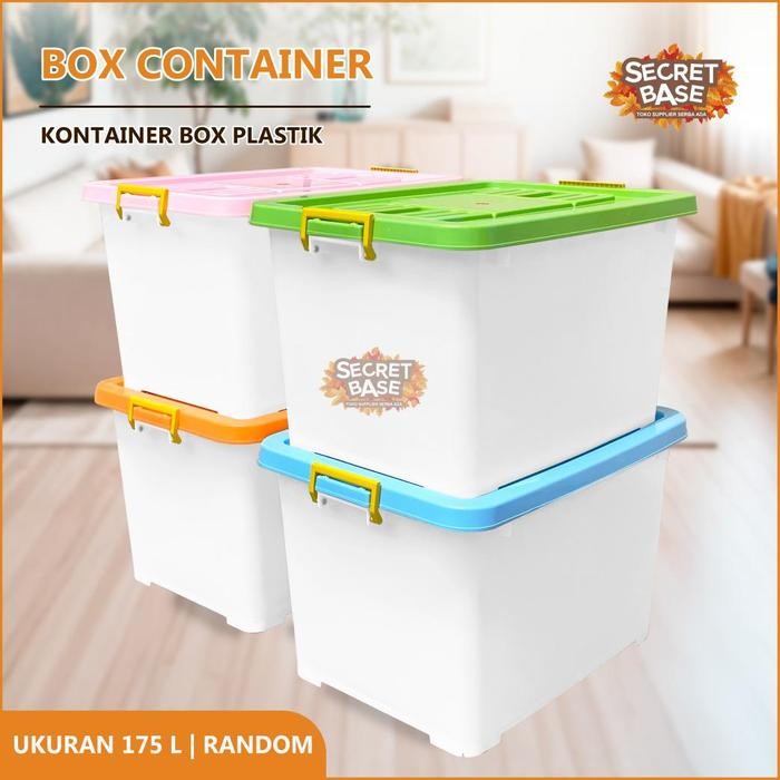 [COD] BOX CONTAINER 175L PUTIH - Kotak Plastik Serbaguna / Container Plastik Besar / Kontainer Murah