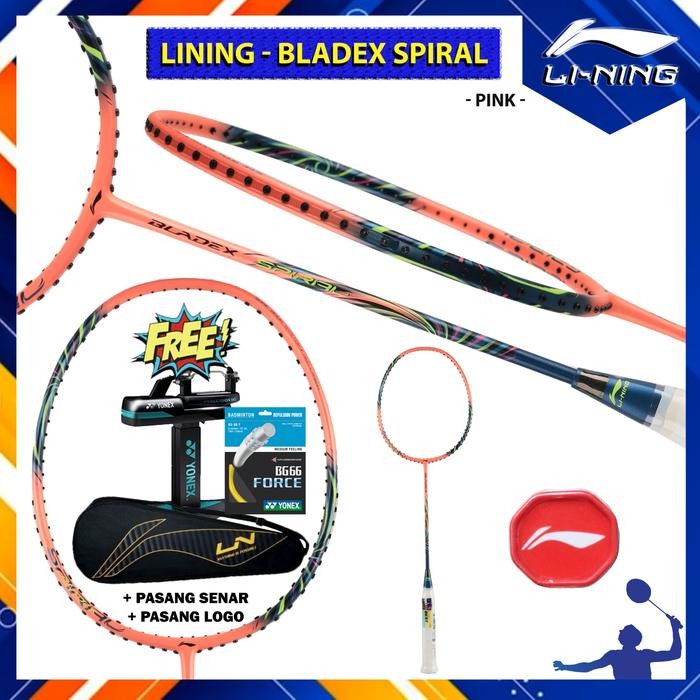 Raket Badminton Original LINING BLADE X BLADEX Spiral - Pink