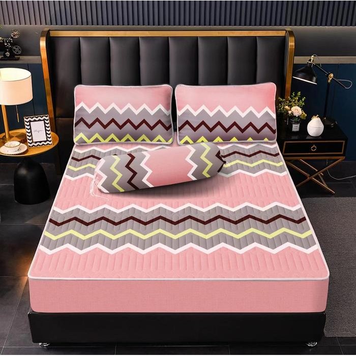 Pilihan- Texania Sprei Waterproof Anti Air Anti Ompol Anti Bocor Free 2 Sarung Bantal + 1