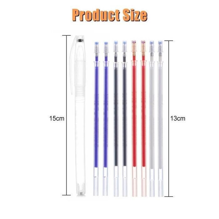 

Bisa Spk! 40Pcs Pen Heat Erasable Bolpen Jahit Pen Penanda Kain Erasable Pen Bolpoin Kain Pulpen