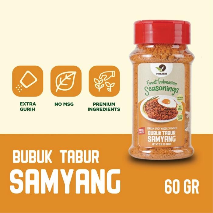 

Stok Baru Emaku Bumbu Tabur Korean Spicy Noodle / Samyang Bubuk No MSG 60g