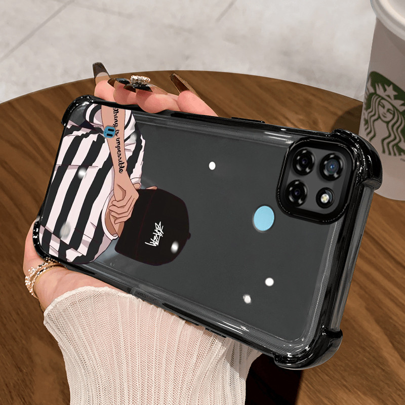 Casing Hp untuk Realme C21Y Realme C25Y C21 C15 Case Casing Anak laki-laki anime pola Silikon Softca