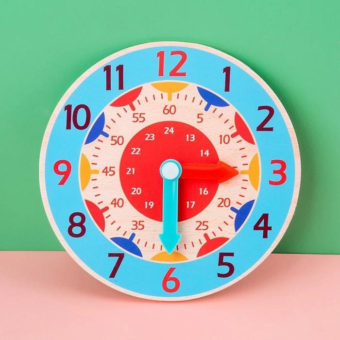 

MURAH BANGET CIRCLE Mainan EDUKASI jam kayu H6.