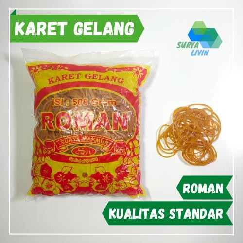 

New Karet Gelang Roman kuning 16mm *500gr