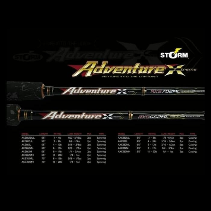 joran spinning storm adventure xtreme axs 662ul 6lbs