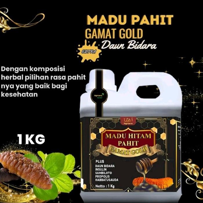 

New Madu Hitam Pahit Insulin Gamat Emas 1kg