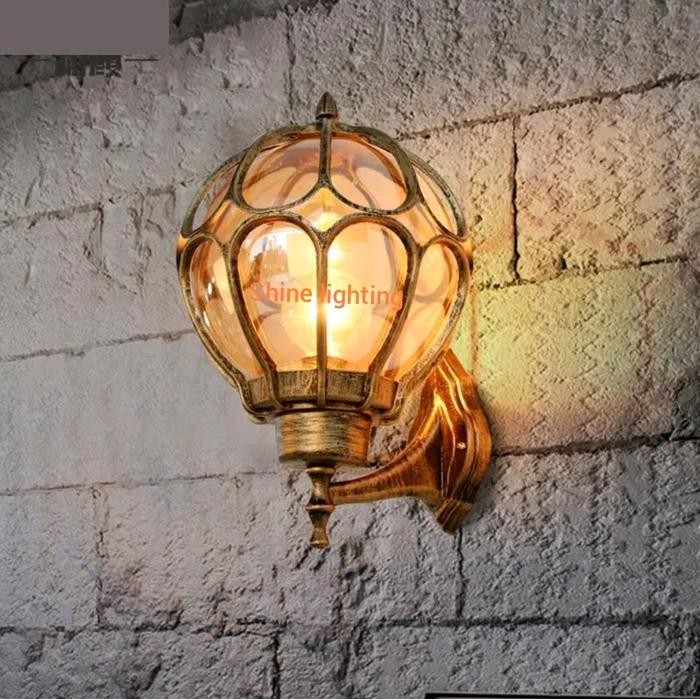 Unik Lampu Dinding Klasik Modern Luar Ruangan Waterproof Cafe Teras Tipe 11218 B/M Terlariss !!