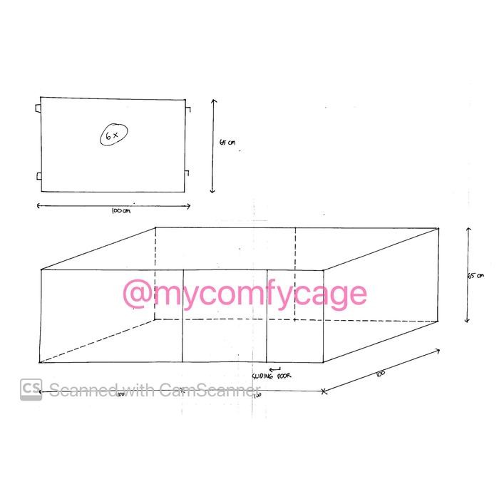 Pagar Aluminium untuk Anjing Poodle Custom Mycomfycage