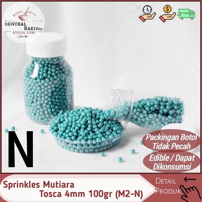 

Stok Baru Sprinkle Kue Mutiara Tosca 4mm 100gr (M2-N)/ Springkel Springkle Pearl