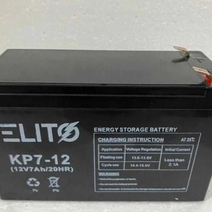 Terbaik Aki Baterai Kering Vrla Mf 12V 7Ah Nagoya Untuk Sepeda Listrik + Ups Terlariss 