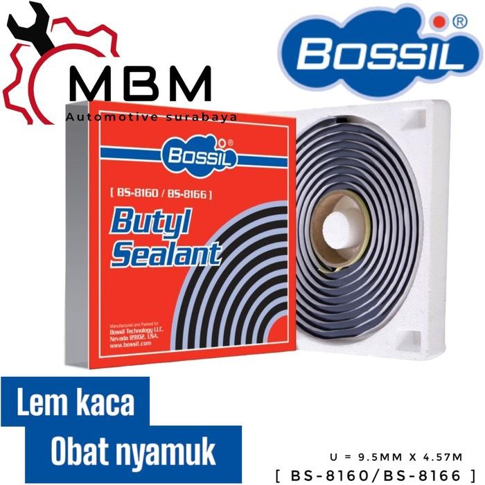Bossil Lem Kaca Obat Nyamuk Butyl Sealant
