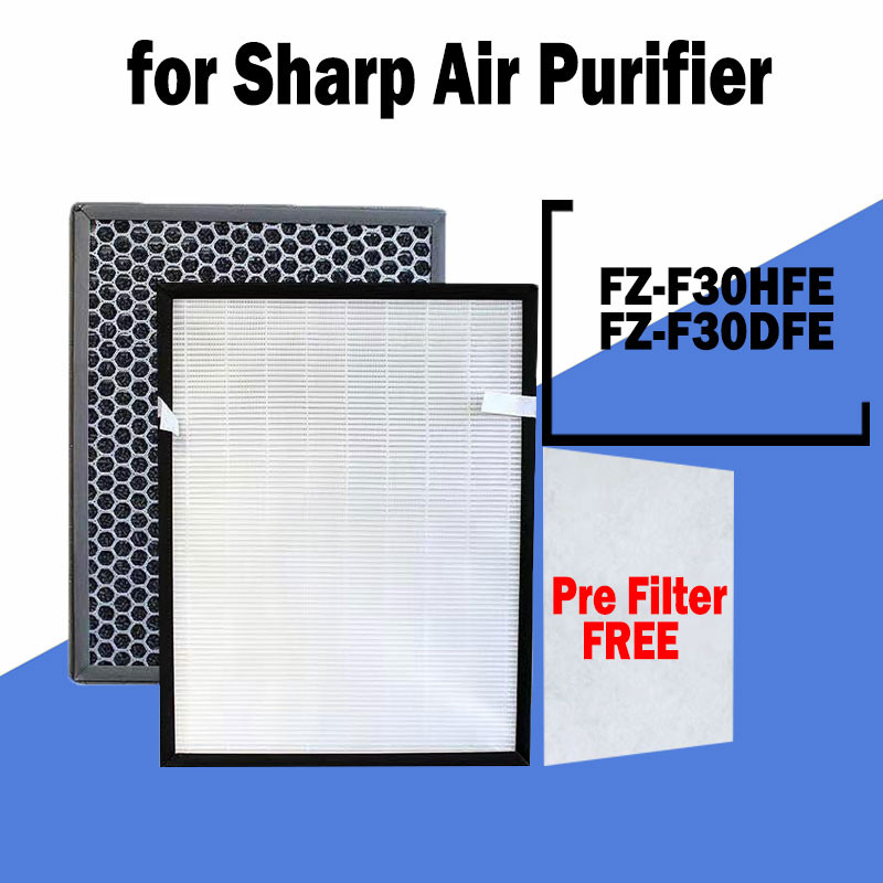 FZ-F30HFE FZ-F30DFE Air Purifier Replacement Hepa Filter Activated Carbon Filter for Sharp FZ-F30HFE