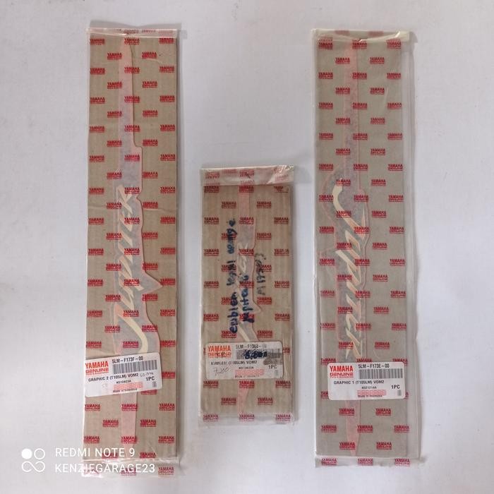 Stiker Striping Graphic Body Jupiter Lama 2001 Orange Original Ygp