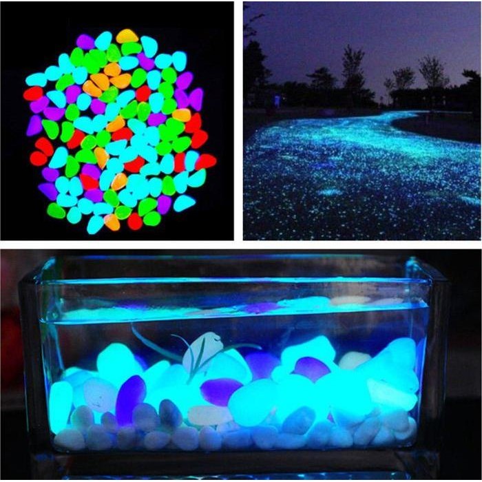 AF Batu Hiasan Aquarium ikan kura Glow Stone fish turtle glow in the dark Hiasan Taman Dekorasi
