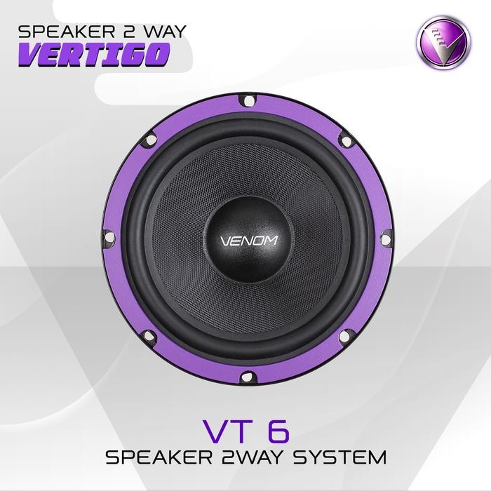 SPEAKER SPLIT 2 WAY VENOM VERTIGO VT 6 AUDIO MOBIL