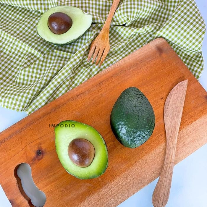 Avocado IMPODIO Artificial Dekorasi Properti Foto - Buah Alpukat Palsu