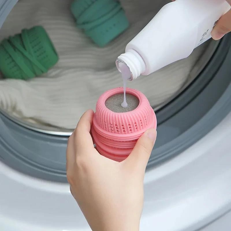 Laundry Ball Laundry Liquid Storage Ball Cleaning Softener Cleaning Laundry Ball Washing Machine Ess