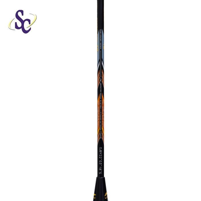 Clear Sale Raket Badminton Lining Challenger 42 Boost Black Red