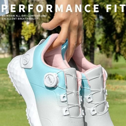 TERMURAH Sepatu Golf Wanita Ladies Golf Shoes BOA Knob Excnt Cushioned Comfortable Wateroof Anti