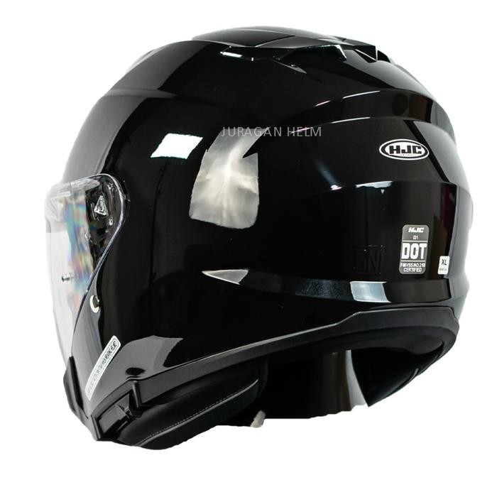 HJC i31 BLACK GLOSSY HALF FACE HELMET