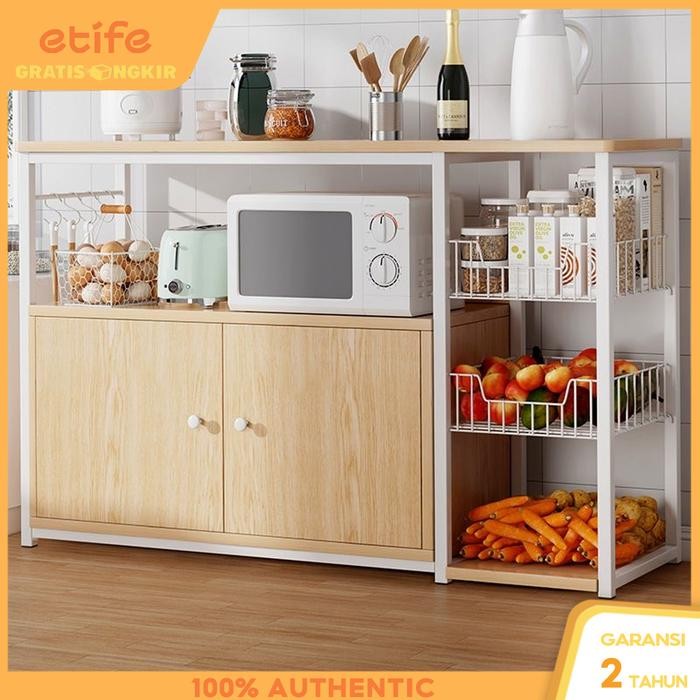 Etife Rak Dapur / Meja Dapur / Meja Kompor 2 Tungku / Lemari Dapur / Rak Oven / Rak Microwave