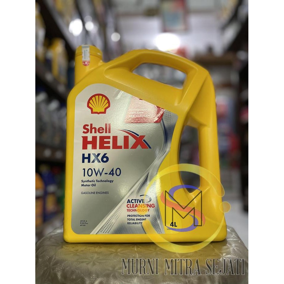 Shell Helix HX6 SAE 10W-40 HX-6 H X6 10W40 10 W 40 4 L