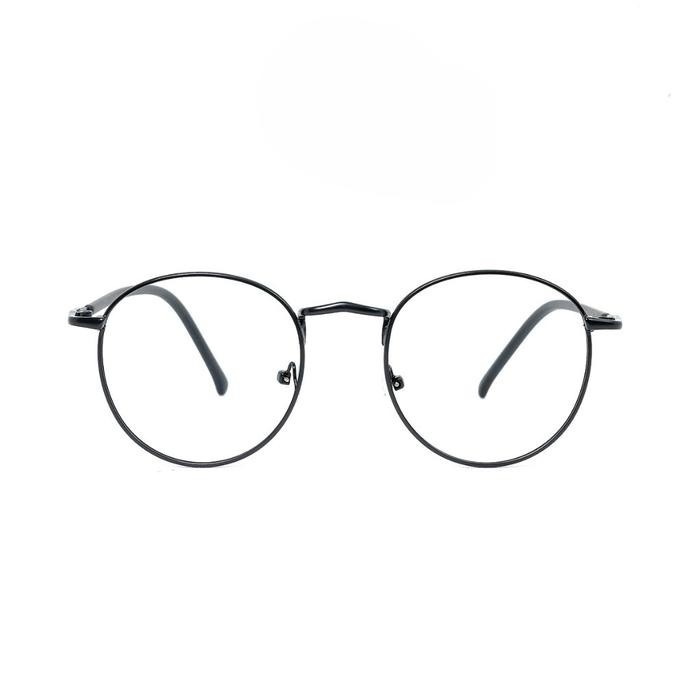 Promo Kacamata Frame Bulat Kecil Unisex Bahan Besi Premium 9765