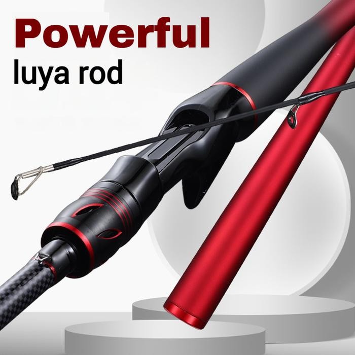 Ready Shimano Joran Pancing Spinning Rod 2 Section Carbon Solid Action UL Ring Original Guide Kuat &