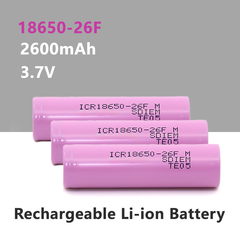 2600mAh 3.7V New18650 Battery 18650 Lithium-ion Battery 3.7V ICR18650-26F Flashlight Rechargeable