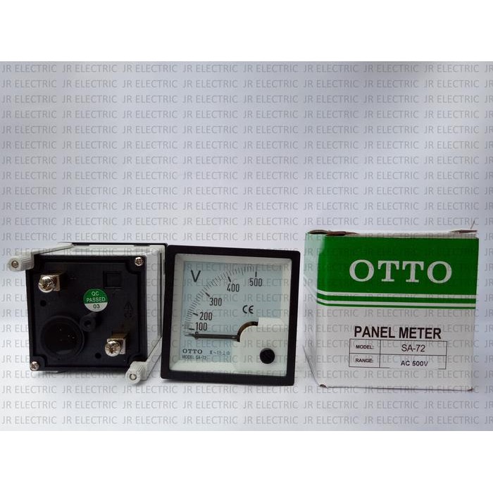 qez7- Otto Panel Meter/Voltage Meter (Volt Meter) Sa-72 Ac 300V 500V