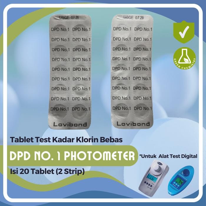 av4b- Refill Pool Test Kit Chlorine Lovibond Dpd No.1 Photometer 20 Tablet