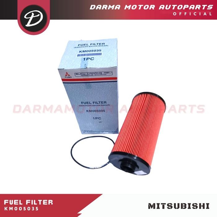 Fuel Filter Fuso Fn62F Ori Asli Km005035 Mitsubishi Fighter