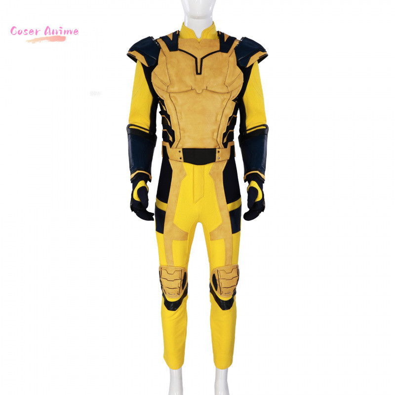 NEW DEADPOOL 3 WOLVERINE COSPLAY COSTUME SUPERHERO COSPLAY ZENTAI FULL SET WITH BOSYSUIT SHOES
