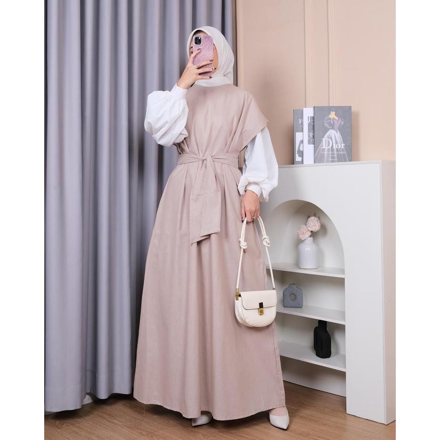 080j- Shofia Outer Dress Wanita- Outer Dress Jumbo Korea Muslim Dewasa