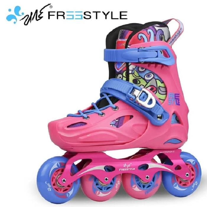 Sepatu Roda Anak Inline Skate Freestyle Z0 Pink