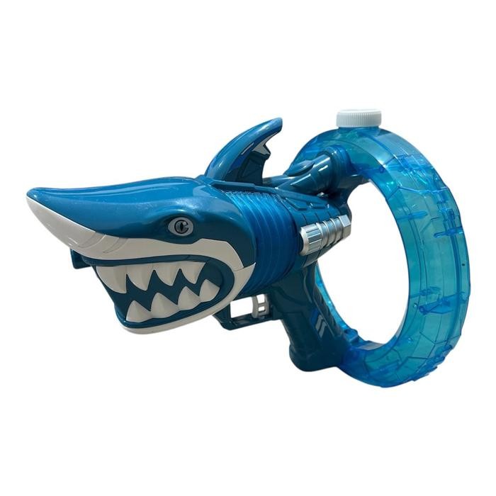 STOK TERBATAS  [IM] MAINAN TEMBAKAN PELURU GEL AIR ELEKTRIK AUTOMATIC MOTIF IKAN HIU / SHARK