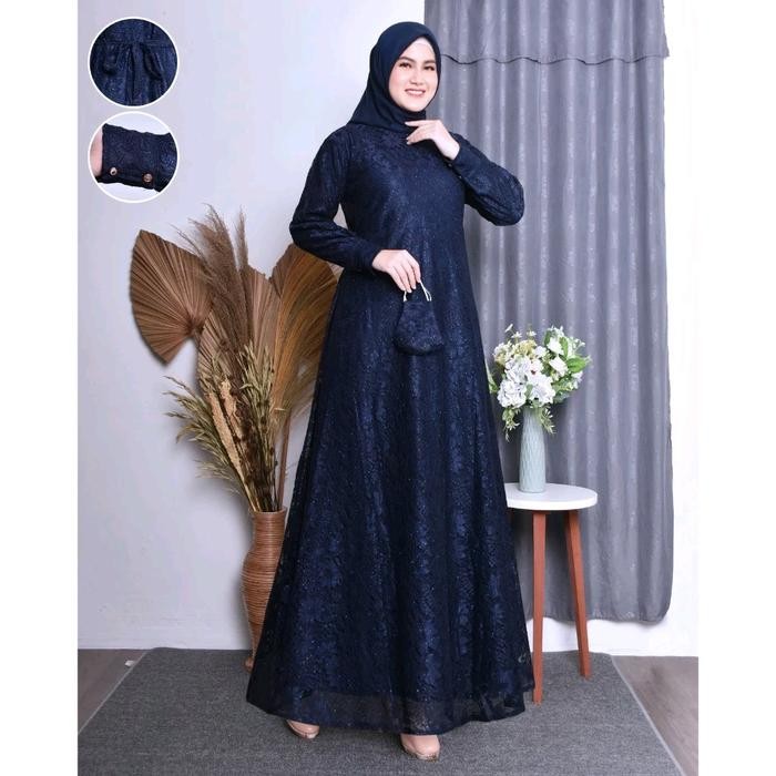 k4un- Gamis Burkat Jumbo Premium/Gamis Mewah/Gamis Kondangan/Gamis Pesta/Gamis Jumbo Wanita