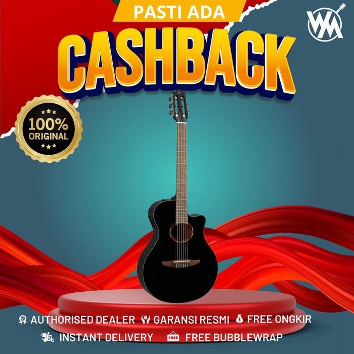 Yamaha NTX1 Gitar Nylon Akustik Elektrik / NTX 1 / NTX-1 / NTX1 BLACK