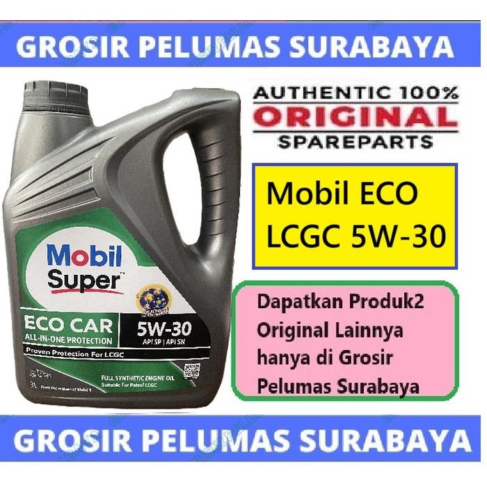 Original Mobil Super Eco Car 5W-30 Lcgc Galon Eco 5W 30 Oli Mobil Brio Datsun Agya Ayla March Ignis