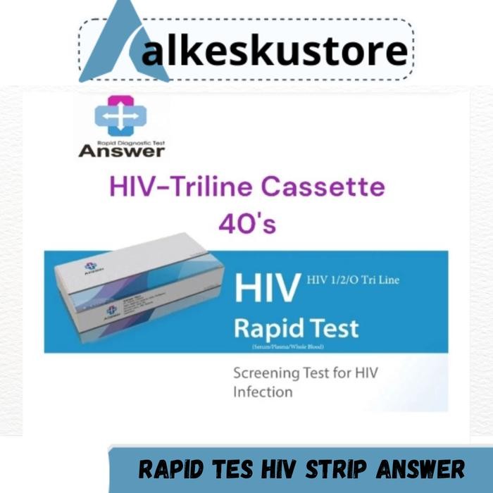 ANSWER HIV-Triline Cassette 40tes/box / Alat Tes Hiv