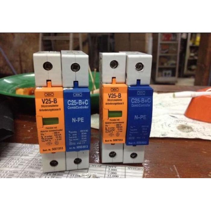 Surge Arrester Obo Bettermann Surge Arrester Obo V25-B 1Phase + Npe