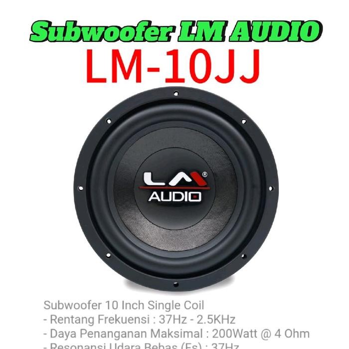 vp5f- Subwoofer 10 Inch Lm Audio Lm-10Jj Subwofer Mobil 10Inch Lm 10Jj 10 Jj