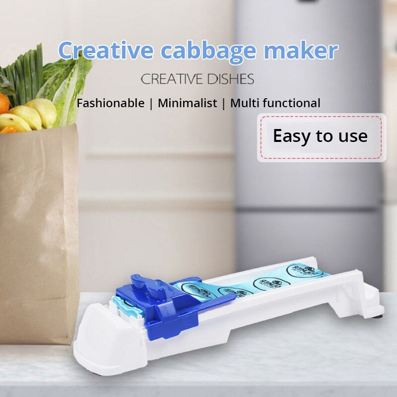 1pc White and Bule Vegetable Meat Rolling Machine Stuffed Grape Leaf Meat Roller Wrapping Cabbage Me